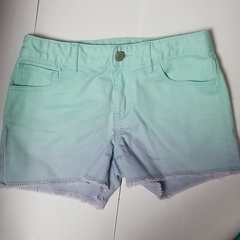 Gap Girls Ombre Dip Dye Denim Shorts